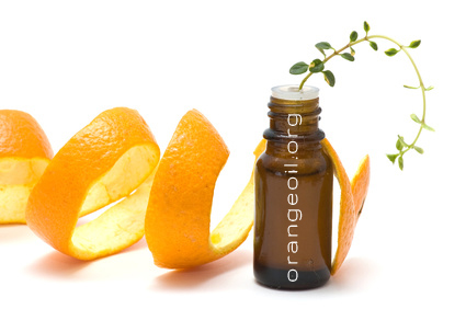 orange oil peel bottle